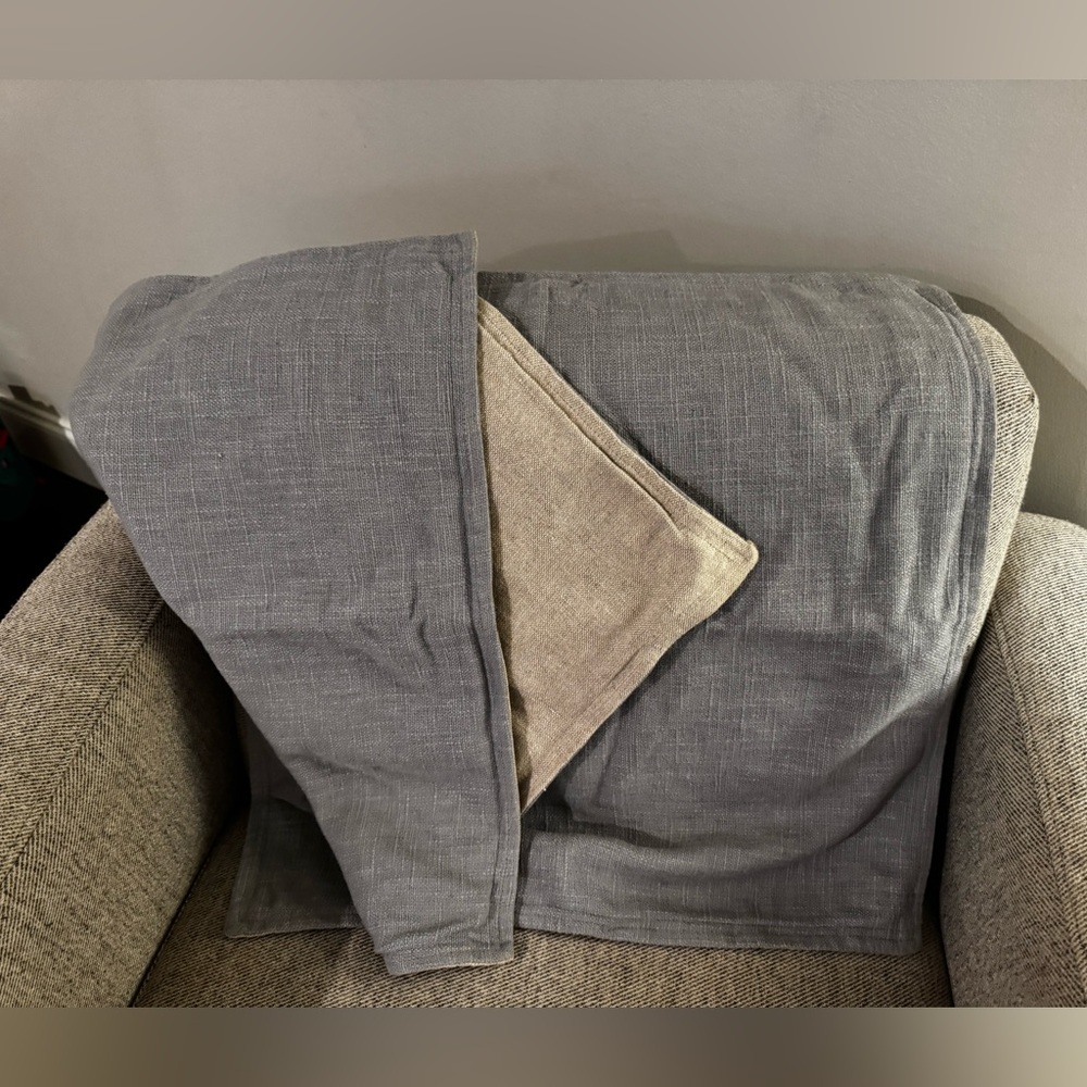 Crate&Barrel linen throw pillow